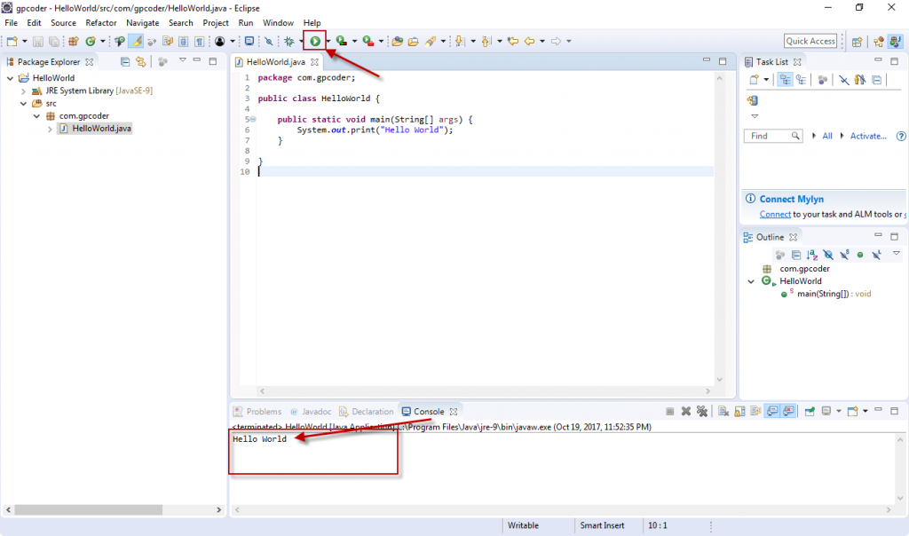 Tạo chương trình Java đầu tiên sử dụng Eclipse IDE - GP Coder (Lập ...
