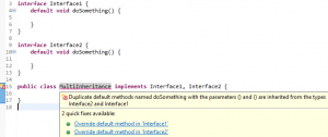 java interface with default methods